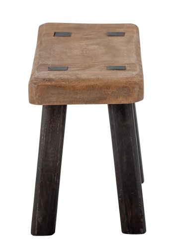 BLOOMINGVILLE Hern piedestal, rektangulr - brun og sort mangotr (45,5x20,5)