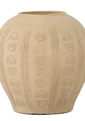 BLOOMINGVILLE Taym Deko Vase, Natur, Terrakotta