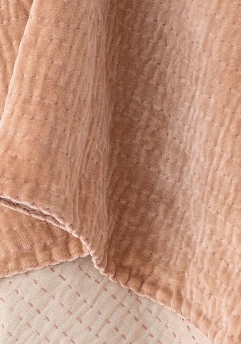 BLOOMINGVILLE Gamma Plaid, Rosa, Bomuld W: 130cm, L: 150cm