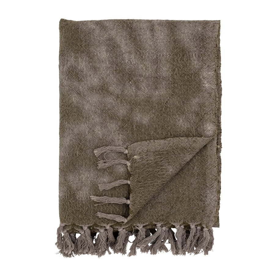 BLOOMINGVILLE Ginger Plaid, Grn, Uld W: 125cm, L: 150cm