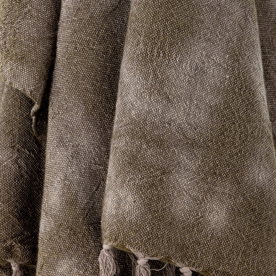 BLOOMINGVILLE Ginger Plaid, Grn, Uld W: 125cm, L: 150cm