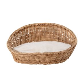 BLOOMINGVILLE Tille Katte Kurv, Natur, Rattan W: 30cm, H: 20cm, L: 40cm