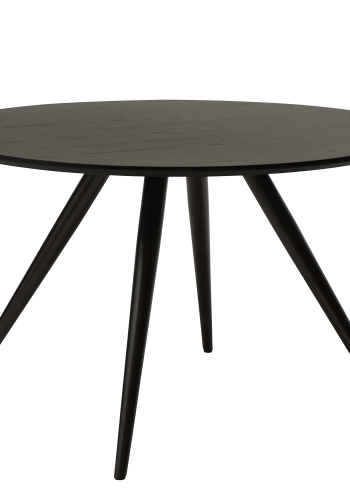 DAN-FORM ECLIPSE Spisebord Bordplade af sortbejdset ask, rund