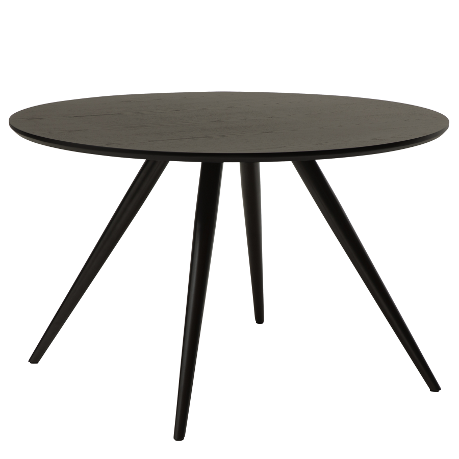 DAN-FORM ECLIPSE Spisebord Bordplade af sortbejdset ask, rund