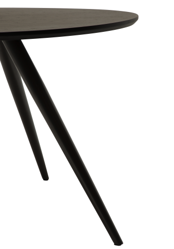 DAN-FORM ECLIPSE Spisebord Bordplade af sortbejdset ask, rund