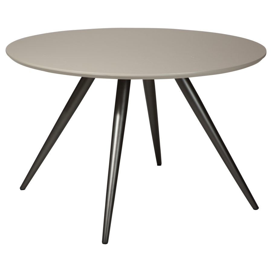 DAN-FORM ECLIPSE Spisebord Antikke ben i tin, til rund bordplade