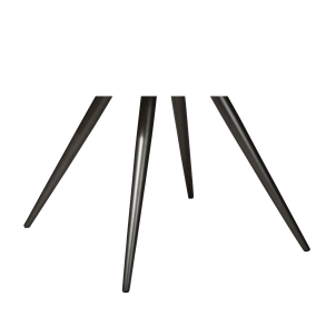 DAN-FORM ECLIPSE Spisebord Antikke ben i tin, til rund bordplade