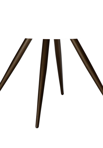 DAN-FORM ECLIPSE Spisebord Antikke messingben, til rund bordplade