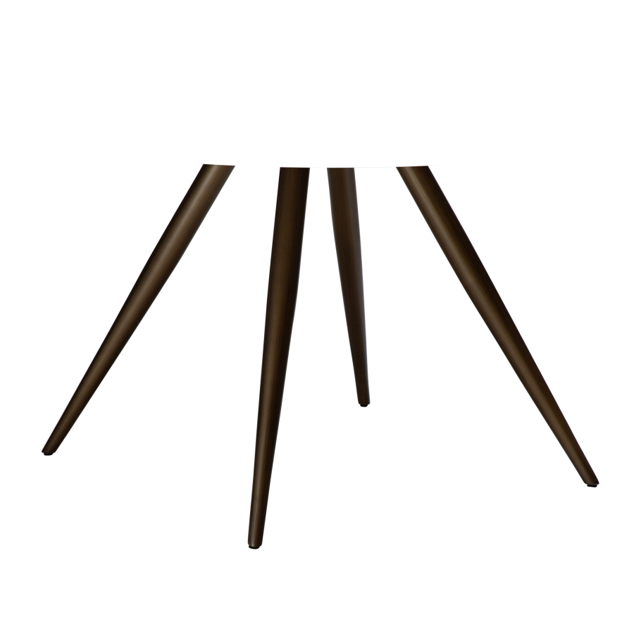 DAN-FORM ECLIPSE Spisebord Antikke messingben, til rund bordplade