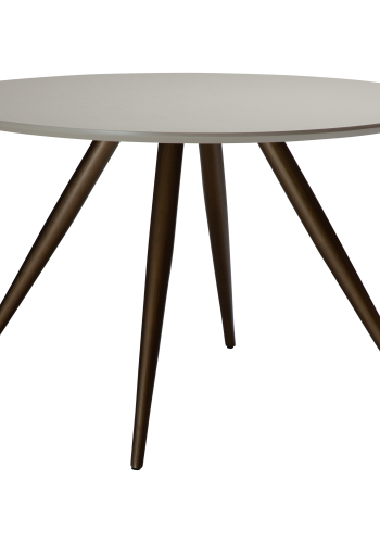 DAN-FORM ECLIPSE Spisebord Antikke messingben, til rund bordplade