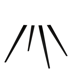 DAN-FORM ECLIPSE Spisebord Sort metal, til rund bordplade