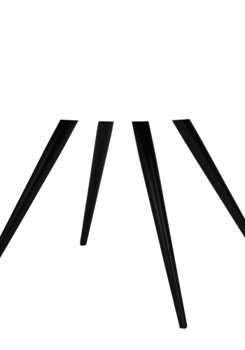 DAN-FORM ECLIPSE Spisebord Sort metal, til rund bordplade