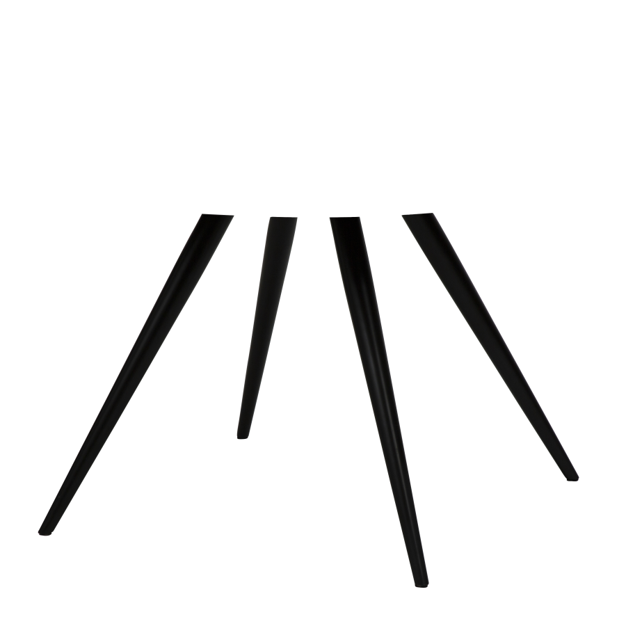 DAN-FORM ECLIPSE Spisebord Sort metal, til rund bordplade