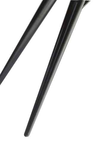 DAN-FORM ECLIPSE Spisebord Sort metal, til rund bordplade