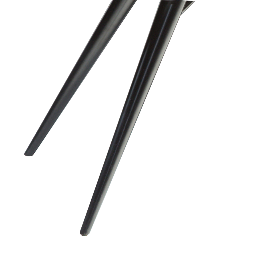 DAN-FORM ECLIPSE Spisebord Sort metal, til rund bordplade