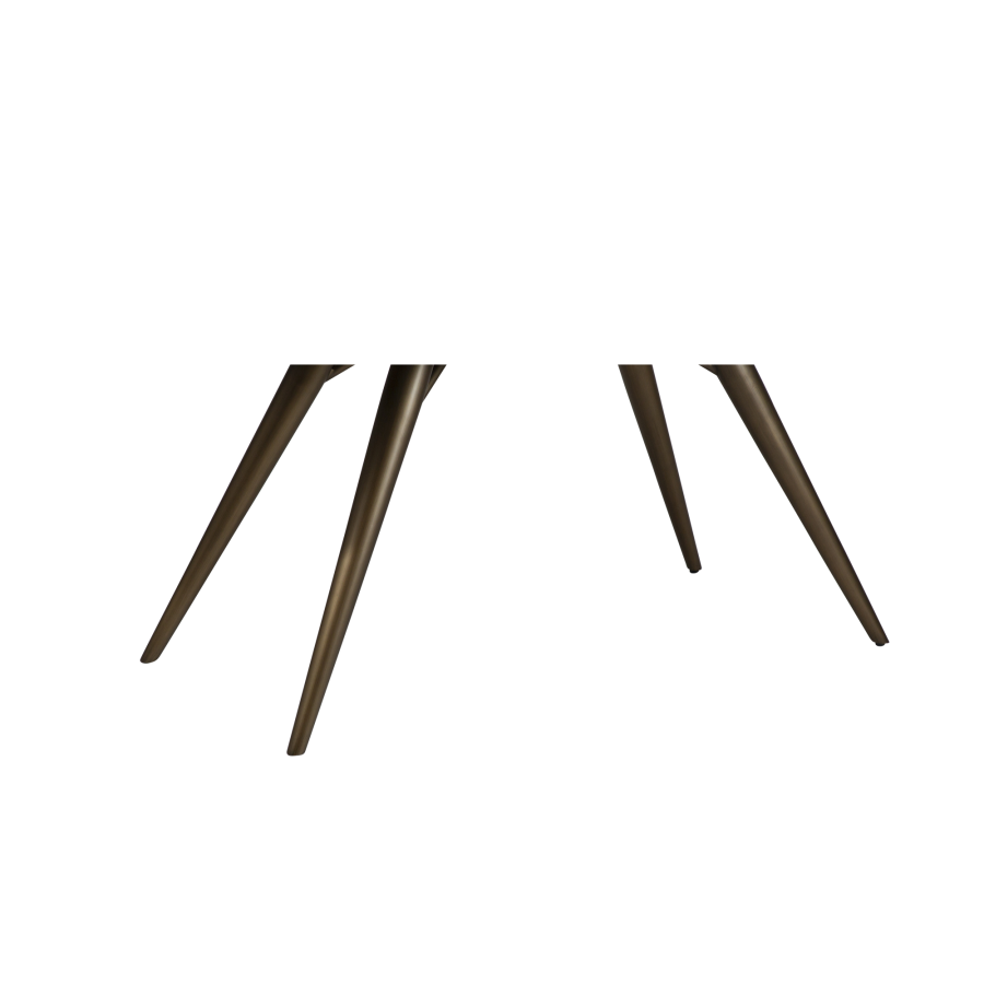 DAN-FORM ECLIPSE Spisebord Antikke messingben, til oval bordplade