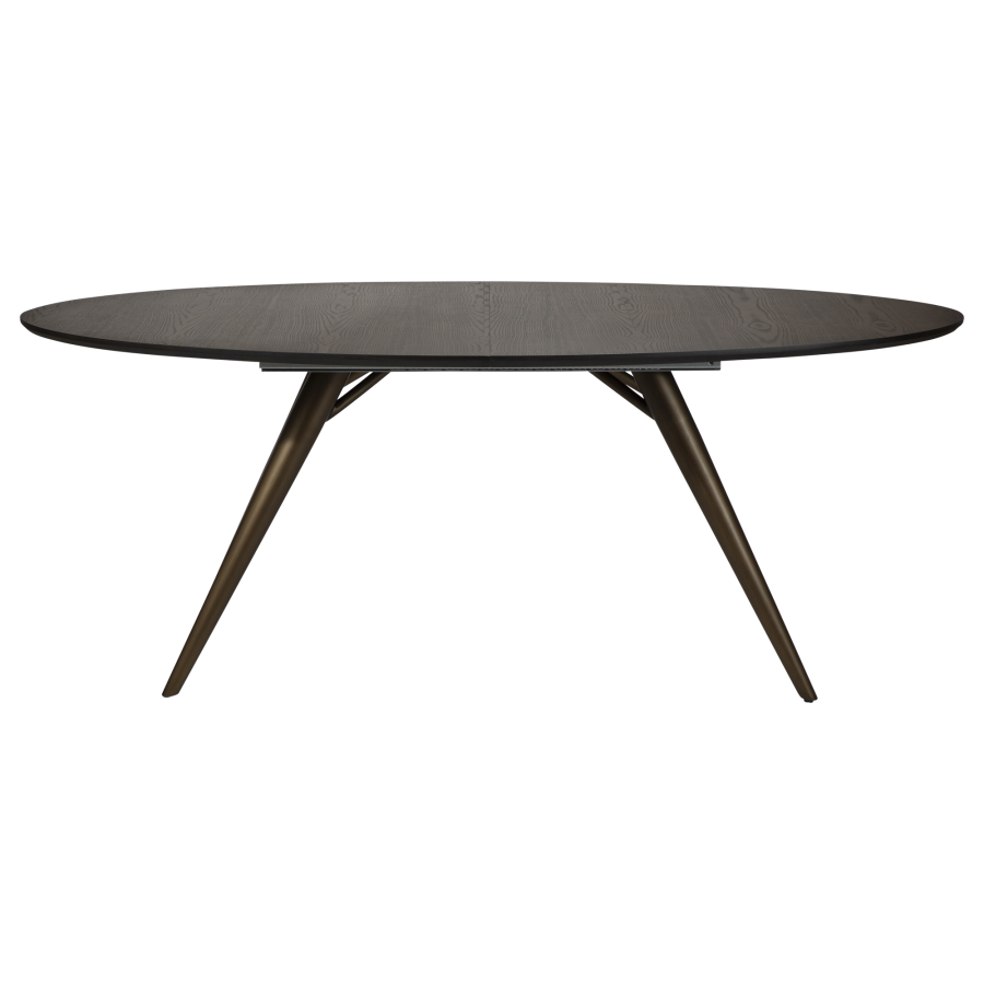 DAN-FORM ECLIPSE Spisebord Antikke messingben, til oval bordplade