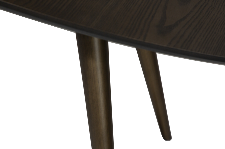 DAN-FORM ECLIPSE Spisebord Antikke messingben, til oval bordplade