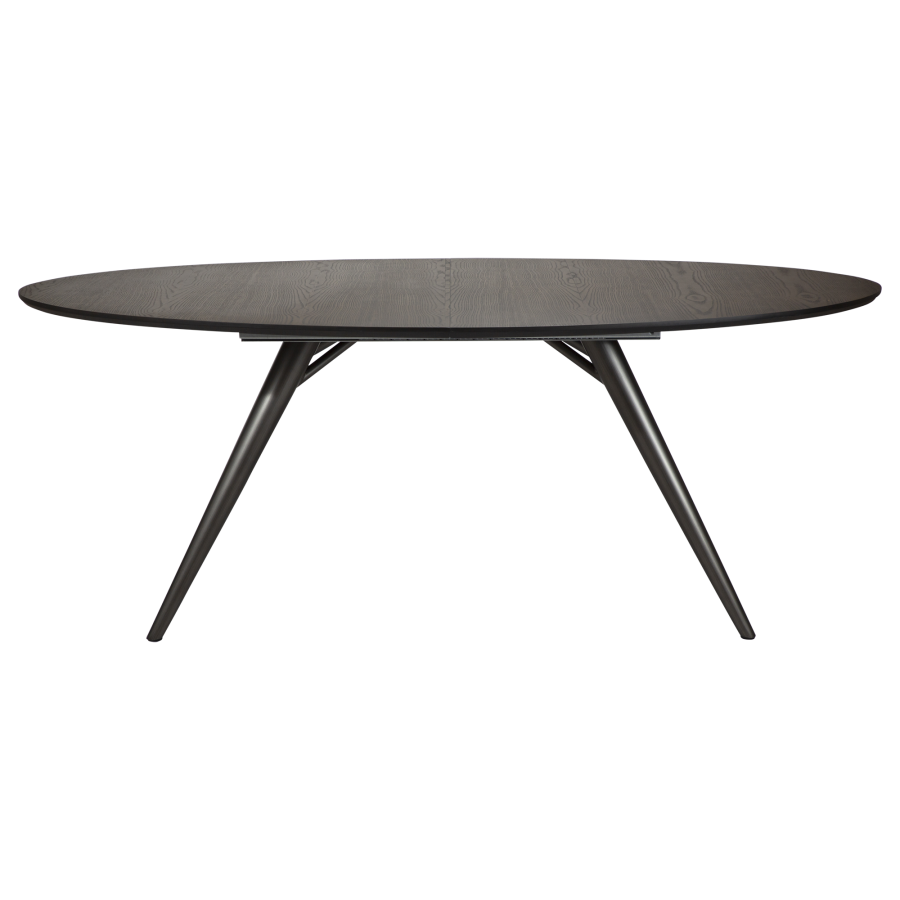 DAN-FORM ECLIPSE Spisebord Antikke ben i tin, til oval bordplade