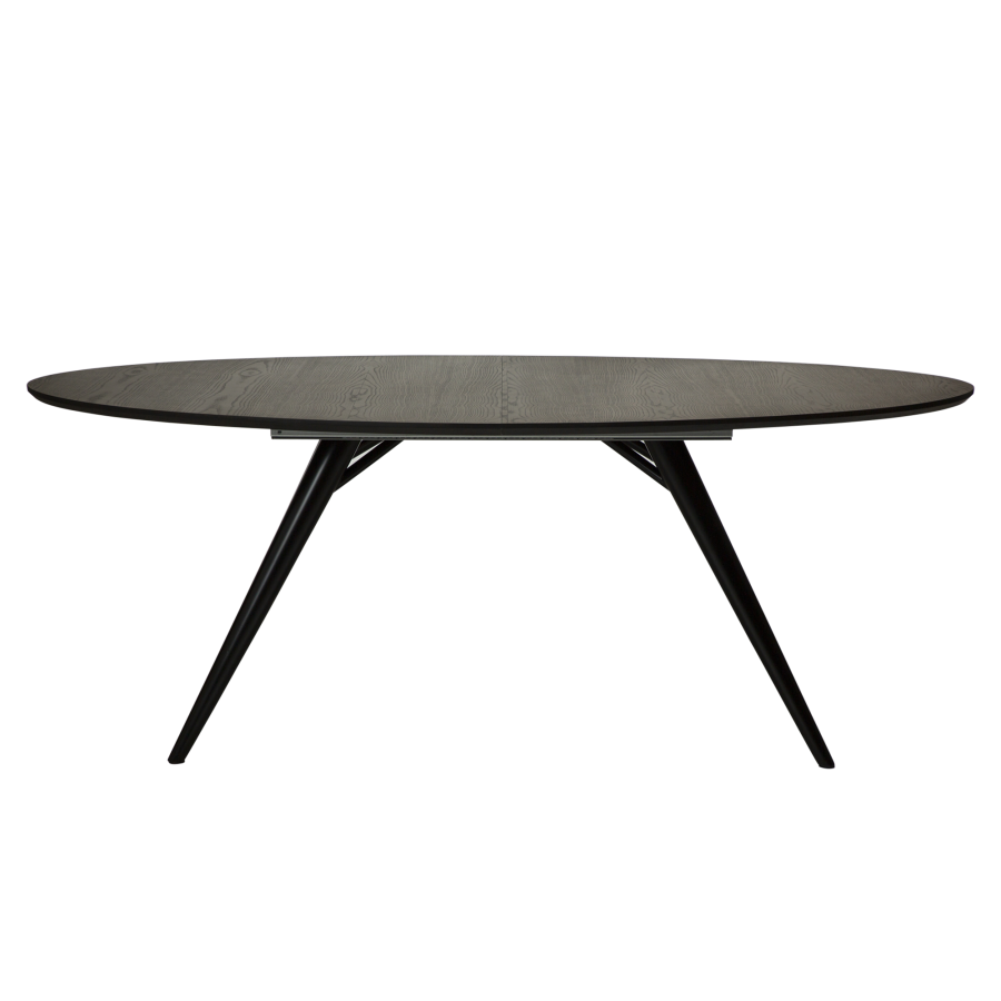 DAN-FORM ECLIPSE Spisebord Bordplade af grbejdset ask, oval, med udtrk