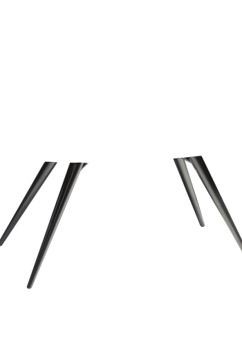 DAN-FORM ECLIPSE Spisebord Sorte metalben, til oval bordplade