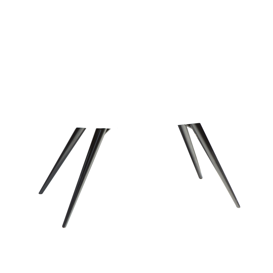 DAN-FORM ECLIPSE Spisebord Sorte metalben, til oval bordplade