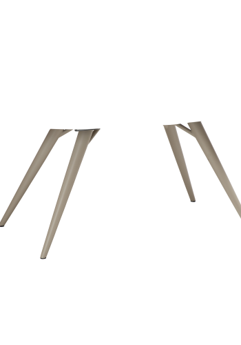 DAN-FORM ECLIPSE Spisebord Cashmere metalben, til oval bordplade