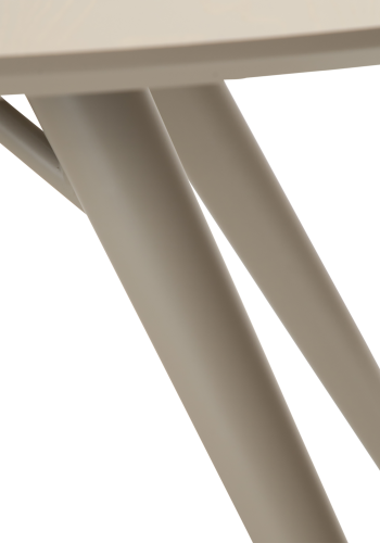 DAN-FORM ECLIPSE Spisebord Cashmere metalben, til oval bordplade