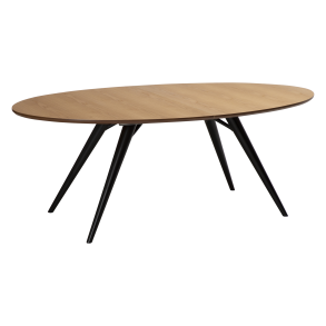DAN-FORM ECLIPSE Spisebord Eg finér bordplade, oval, med udtrk