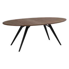 DAN-FORM ECLIPSE Spisebord Bordplade af valndfiner, oval, med udtrk