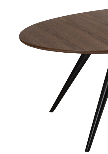 DAN-FORM ECLIPSE Spisebord Bordplade af valndfiner, oval, med udtrk