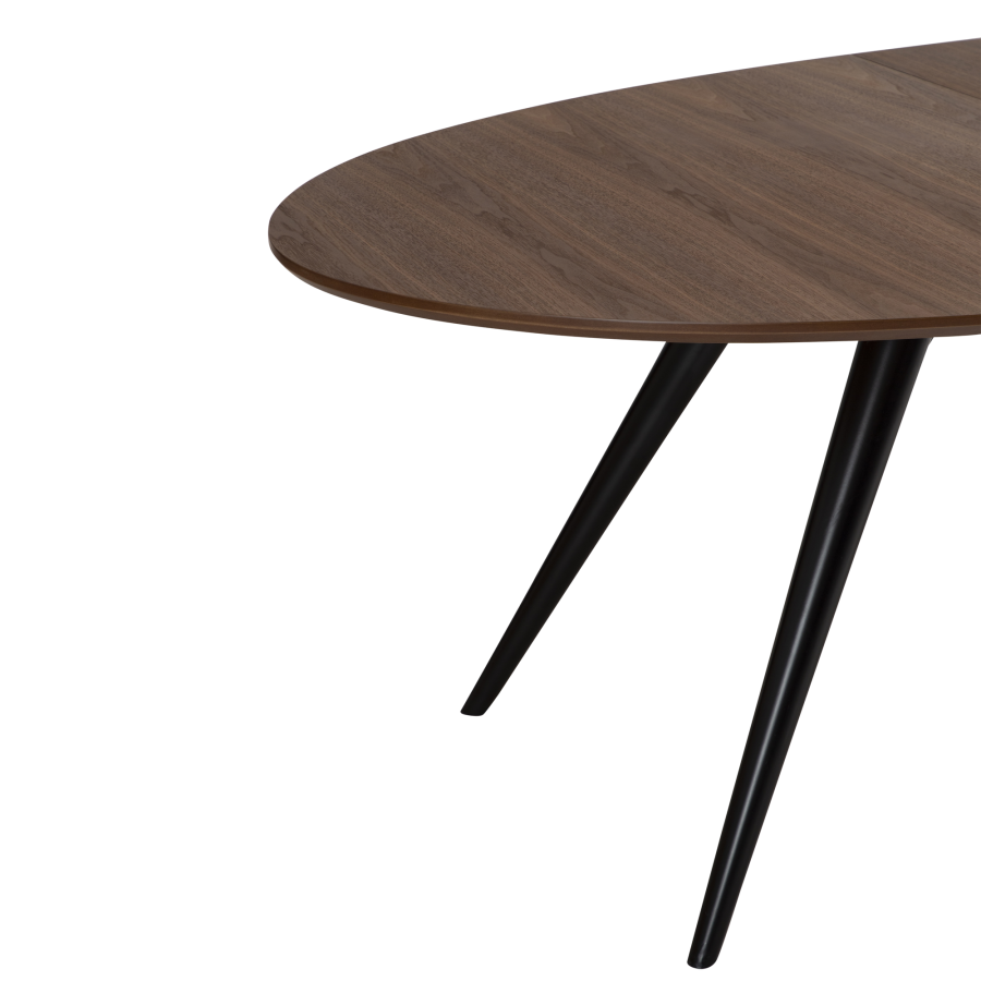 DAN-FORM ECLIPSE Spisebord Bordplade af valndfiner, oval, med udtrk