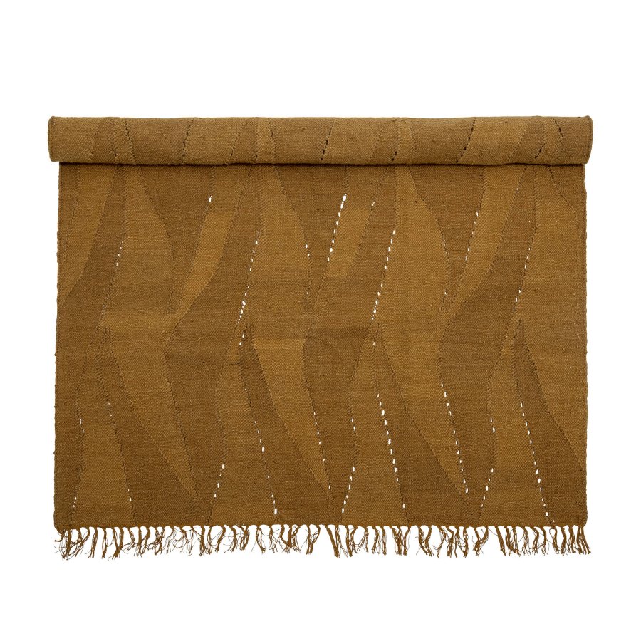 BLOOMINGVILLE Zola Tppe, Brun, Uld W: 140cm, L: 200cm