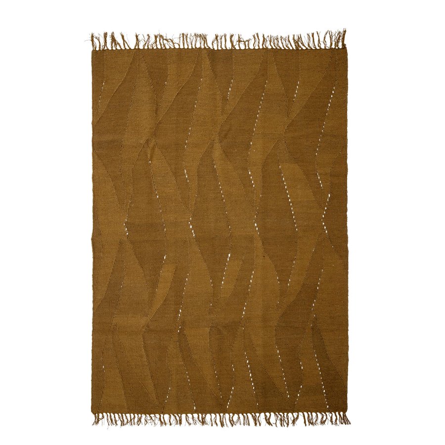 BLOOMINGVILLE Zola Tppe, Brun, Uld W: 140cm, L: 200cm