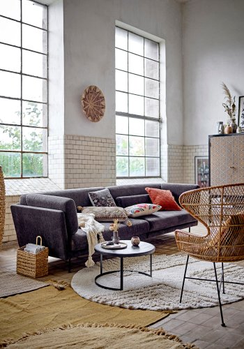 BLOOMINGVILLE Zola Tppe, Brun, Uld W: 140cm, L: 200cm