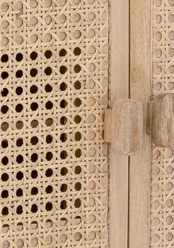 CREATIVE COLLECTION Bandol skab, m. 2 lger og hylde - natur sukkerrr og mangotr