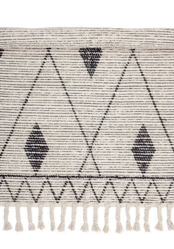 CREATIVE COLLECTION Yuki Tppe, Natur, Bomuld W: 120cm, L: 180cm