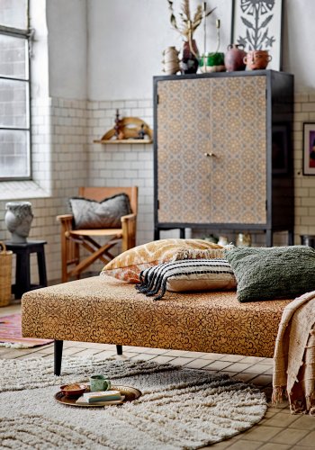 BLOOMINGVILLE Turin Pude, Grn, Bomuld W: 45cm, L: 45cm