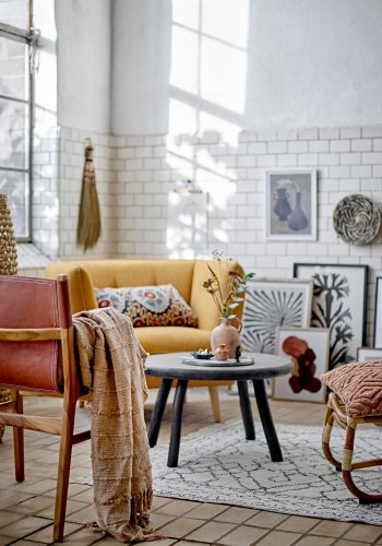 BLOOMINGVILLE Aprilia Pude, Brun, Bomuld W: 60cm, L: 60cm