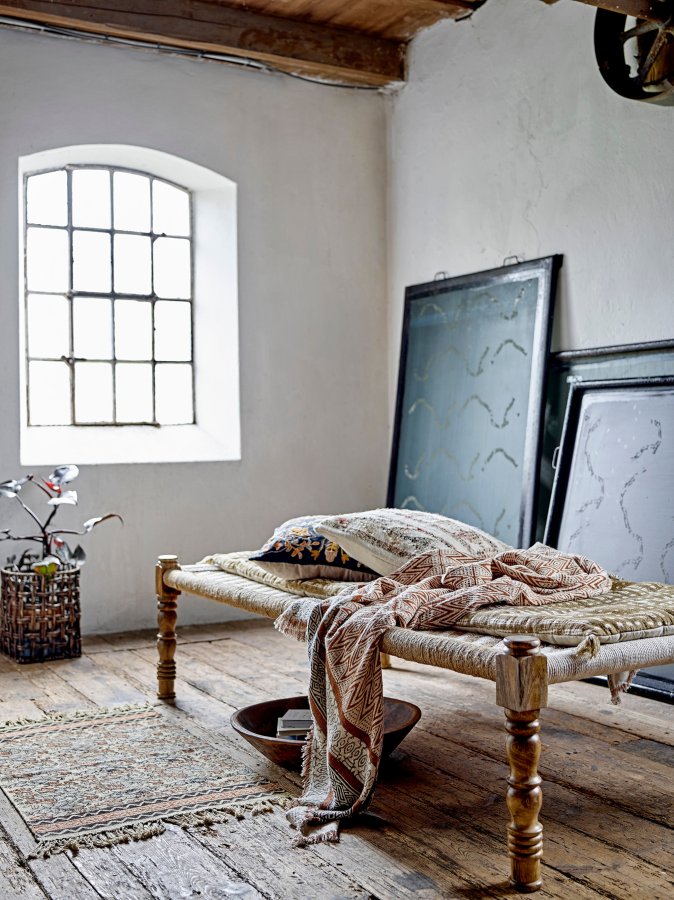 CREATIVE COLLECTION Paloma Pude, Natur, Bomuld W: 75cm, L: 165cm