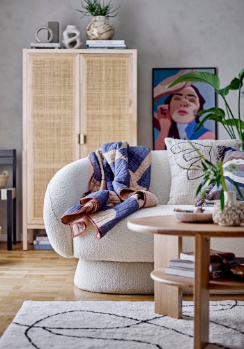 BLOOMINGVILLE Ted sofa - hvid polyester/akryl