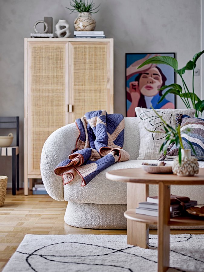 BLOOMINGVILLE Ted sofa - hvid polyester/akryl