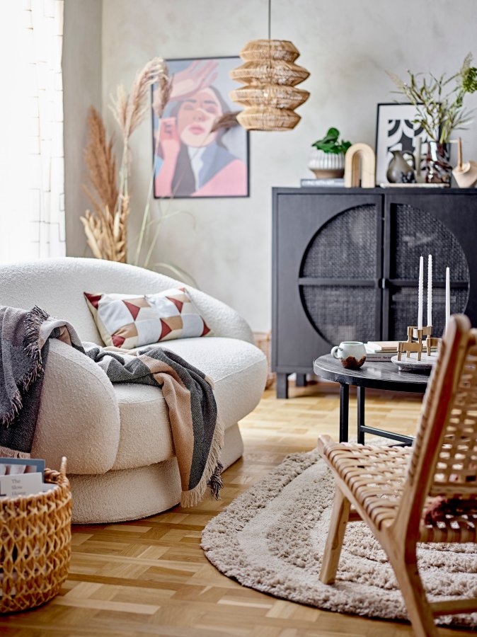 BLOOMINGVILLE Ted sofa - hvid polyester/akryl