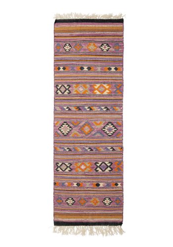 BLOOMINGVILLE Yolanda Tppe, Lilla, Bomuld W: 75cm, L: 245cm