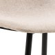 ACT NORDIC Celia spisebordsstol - beige stof og sort stl