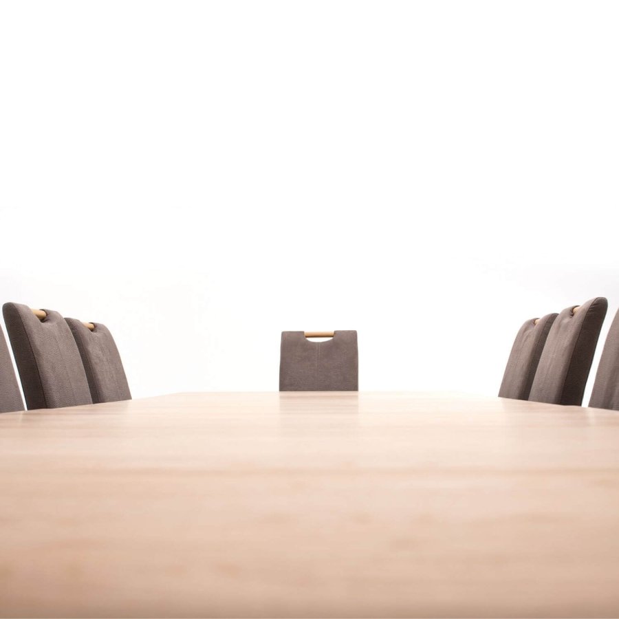 NocNoi Flynder spisebordsstol - taupe/natur stof/egetr