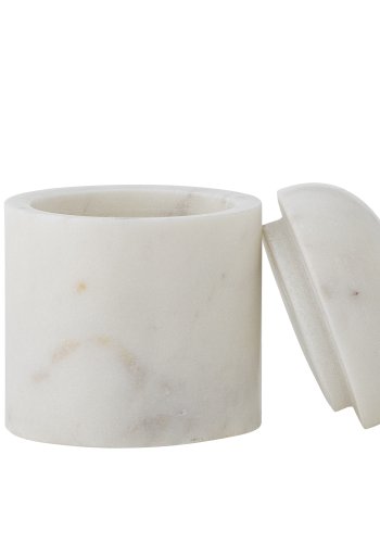 BLOOMINGVILLE Lira Krukke m/lg, Hvid, Marmor