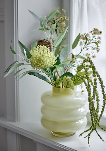 BLOOMINGVILLE Sahara Vase, Gul, Glas