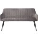 DAN-FORM Embrace sofabnk, m. armln - gr velour og sort stl