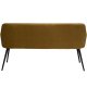 DAN-FORM Embrace sofabnk, m. armln - bronze velour og sort stl